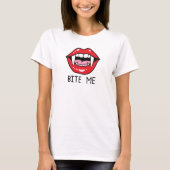 Bite me  t-shirt (Voorkant)
