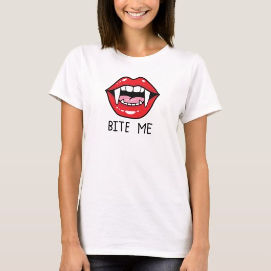 Bite me t-shirt (Voorkant)