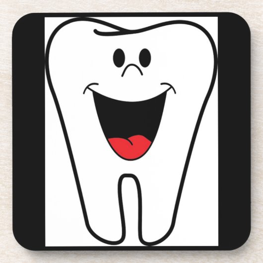 "BITE ME" TOOTH DRANKJES ONDERZETTER (Voorkant)