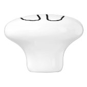 "BITE ME" TOOTH KERAMISCHE KNOP (Zijkant)