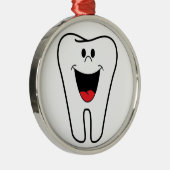 "BITE ME" TOOTH METALEN ORNAMENT (Rechts)