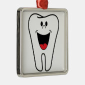 "BITE ME" TOOTH METALEN ORNAMENT (Rechts)
