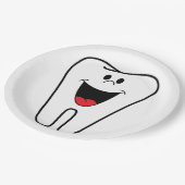 "BITE ME" TOOTH PAPIEREN BORDJE (Gekanteld)