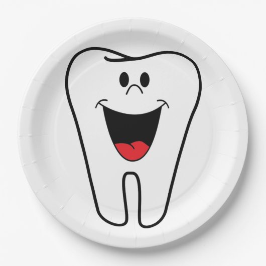 "BITE ME" TOOTH PAPIEREN BORDJE (Voorkant)