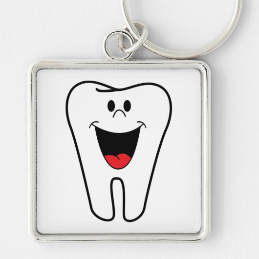 "BITE ME" TOOTH SLEUTELHANGER (Voorkant)