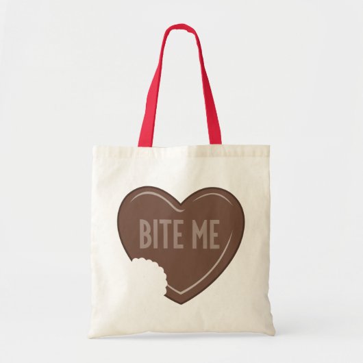 Bite me tote bag (Voorkant)