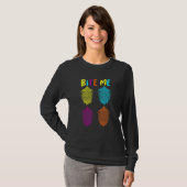 Bite Me Trilobite Paleontoloog Fossil Hunter T-shirt (Voorkant volledig)
