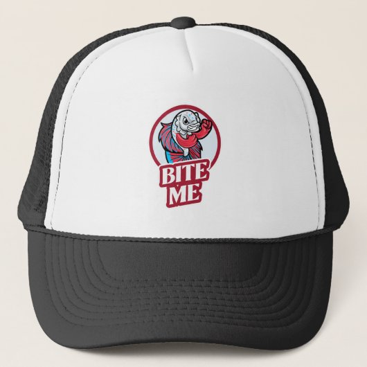 Bite me trucker pet (Voorkant)