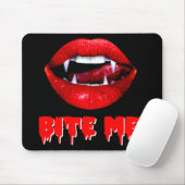 Bite Me Vampire Halloween Muismat (Met muis)
