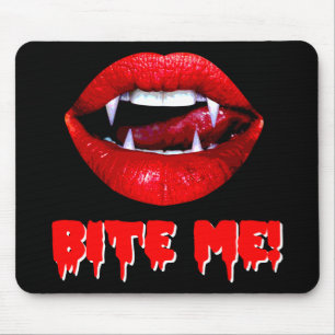 Bite Me Vampire Halloween Muismat