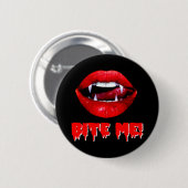 Bite Me Vampire Halloween Ronde Button 5,7 Cm (Voorkant /achterkant)