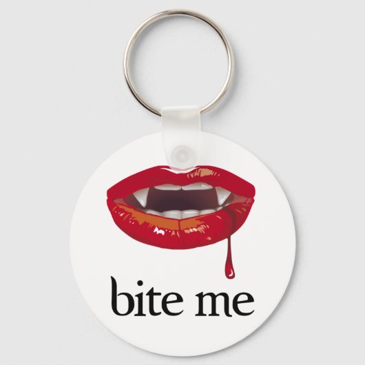 Bite Me Vampire Sleutelhanger (Voorkant)