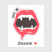 Bite Me Vampire Sticker (Vel)
