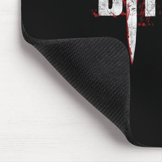 Bite Me Vampire Teeth Bloody Halloween Muismat (Hoek)