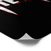 Bite Me Vampire Teeth Bloody Halloween Poster (Hoek)