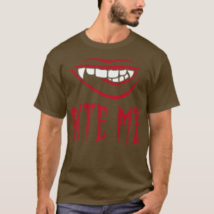 Bite Me Vampire Teeth Costume for Halloween T-shirt