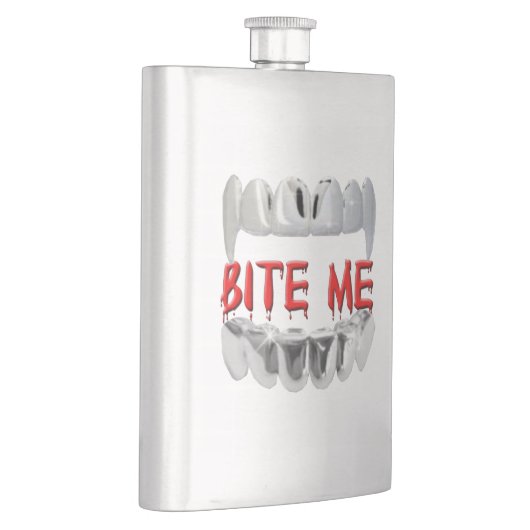 Bite Me Vampire Teeth Flask Heupfles (Rechts)