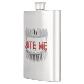 Bite Me Vampire Teeth Flask Heupfles (Links)