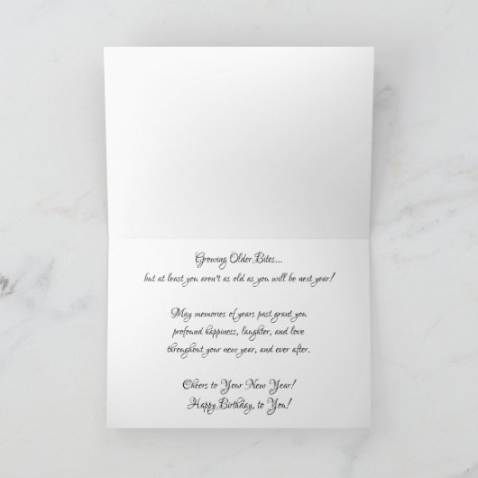 "Bite me" Verjaardag Kaart (Binnen)