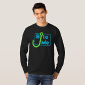 Bite Me Vist Bait Hook - Fisherman T-shirt (Voorkant volledig)