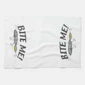 Bite me Vist Hook Humor Theedoek (Horizontaal)