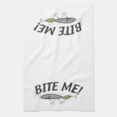 Bite me Vist Hook Humor Theedoek (Verticaal)