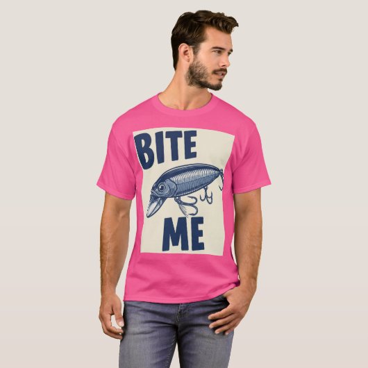 Bite Me Vist Lure T-shirt (Voorkant volledig)