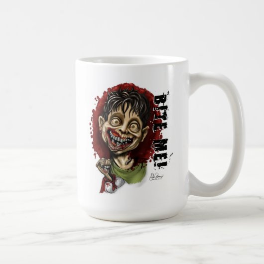 Bite me Zombie Boy en Turtle Koffiemok (Rechts)