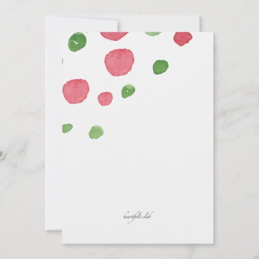 Bite of Watermelon Uitnodiging (Achterkant)