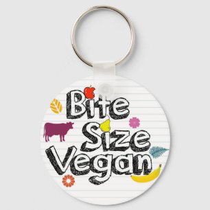 Bite Size Vegan Sleutelhanger New Logo