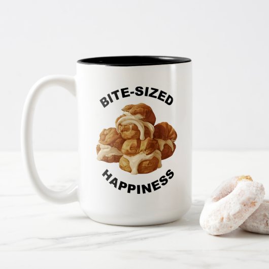 Bite-sized Happiness Profiteroles Mok (Met donut)