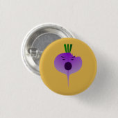 Bite The Angry Turnip door Kenneth Yoncich Ronde Button 3,2 Cm (Voorkant /achterkant)