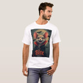 Bite – Vampier Muis TinyFur Halloween T-shirt (Voorkant volledig)