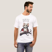Bite – Vampier Muis TinyFur Halloween T-shirt (Voorkant volledig)