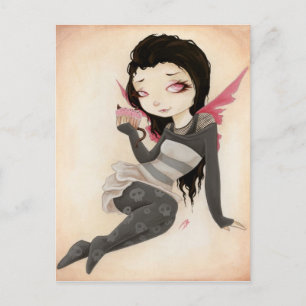 Bite- Vampire gothic Cupcake Briefkaart