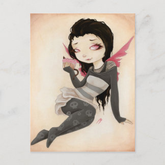 Bite- Vampire gothic Cupcake Briefkaart