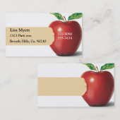 Bite van Apple Visitekaartje (Voorkant / Achterkant)
