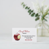 Biten Apple Teacher's Visitekaartje (Staand voorkant)