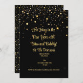 Bites & Bubbly New Years Eve Kaart (Voorkant / Achterkant)