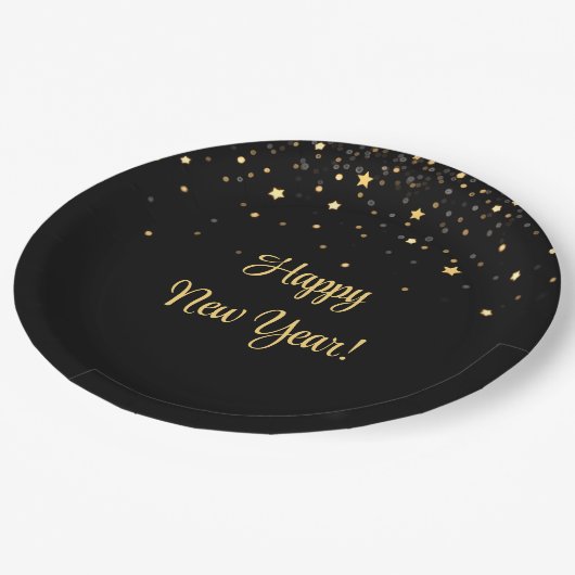 Bites & Bubbly New Years Eve Papieren Bordje (Gekanteld)