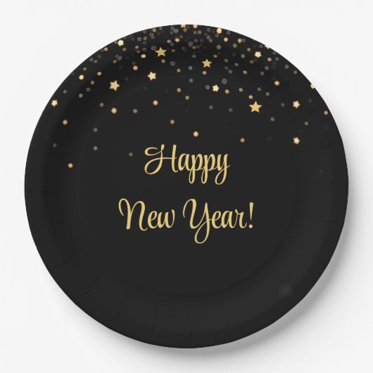 Bites & Bubbly New Years Eve Papieren Bordje (Voorkant)