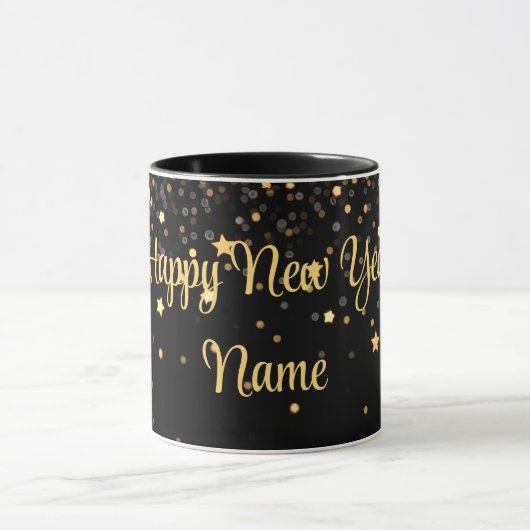 Bites & Bubbly New Years Eve Personalized Mok (Midden)