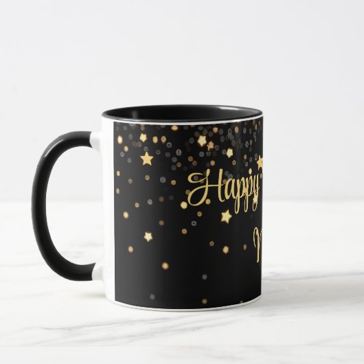 Bites & Bubbly New Years Eve Personalized Mok (Links)