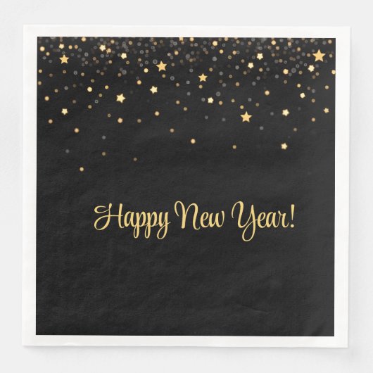 Bites & Bubbly New Years Eve Servet (Voorkant)