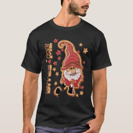 Bites Me Gingerbrood Man Santa T-shirt
