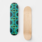 Bitesize Blauwgroen Donuts met Mint Persoonlijk Skateboard (Voorkant)
