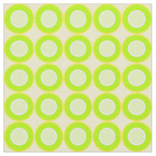 Bitesize groene donuts met groene vulling op geel  stof