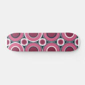Bitesize magenta donuts met witte marine persoonlijk skateboard (Horizontaal)