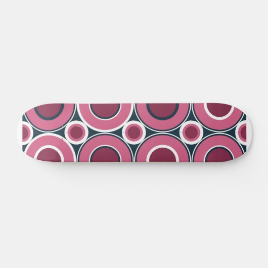 Bitesize magenta donuts met witte marine persoonlijk skateboard (Horizontaal)