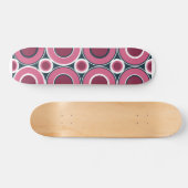 Bitesize magenta donuts met witte marine persoonlijk skateboard (Horizontaal)